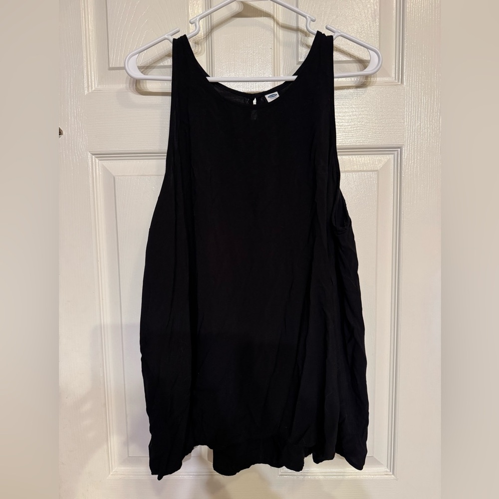 Old Navy Women's Black Blouse Swing Tank Top
